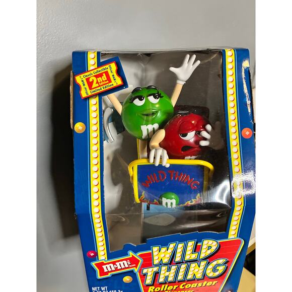 Vintage 2002 M&M’s Wild Thing Roller Coaster Candy Dispenser 2nd Edition Sealed - Picture 2 of 14